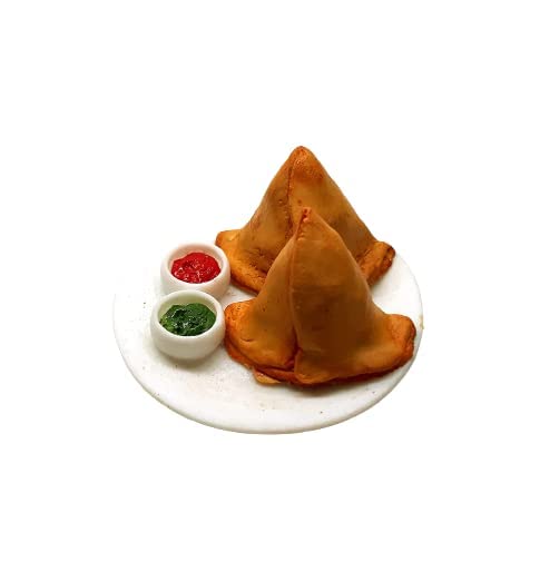 BRIKSHI Samosa Fridge Magnet Miniature Food 3D Fridge Magnet Best Souvenir Gift 100% Made in India Po_1 - Image 2