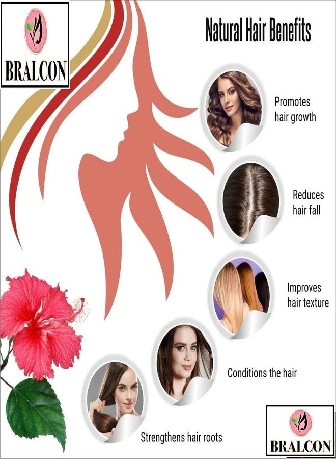 BRALCON Organic Amla, Hibiscus, Shikakai Powder Combo-300g (100g x 3 Pack)|Hibiscus Powder, Amla Powder, Shikakai Powder for Hair Growth, Hair Conditioner & Cleanser|Hair & Skin Care, Face Pack Powder - Image 3