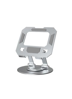 2025 Notebook Flat Bracket Rotatable Folding Pad High Alloy Cooling Rack Rotating Monitor Lifting Rack-Color:258-1 Tablet Model [360°Rotate】silver