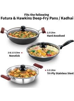 Hawkins 26 Cm Toughened Glass Lid With Stainless Steel Rim,Transparent  - Image 4