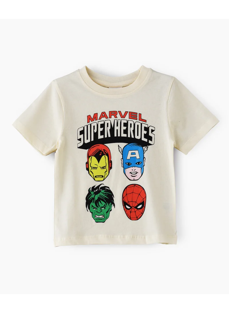 MARVEL Marvel Tshirt for Boys | Casual Wear with Cotton Jersey Fabric | Regular Length