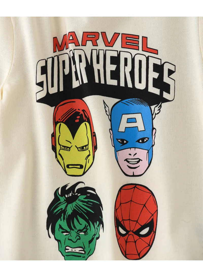 MARVEL Marvel Tshirt for Boys | Casual Wear with Cotton Jersey Fabric | Regular Length