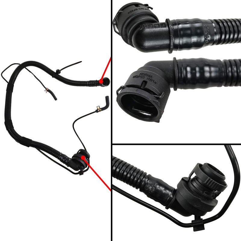 GaeaAuto 6 Pack Engine Radiator Coolant Hose & Heater Hose & PCV Pipe Set fit for 2011-2016 Chevy Cruze 1.4L #13251447 13251435 13291779 94543097 25193343 55596898 - Image 4