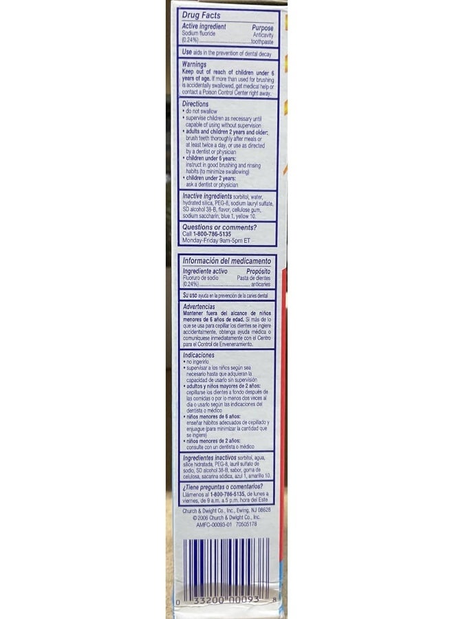 Aim Cavity Protection Anticavity Fluoride Toothpaste Ultra Mint Gel 6 Ounce Pack of 6 - Image 3