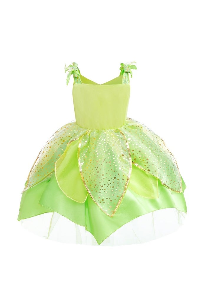 M MIAOYAN Girls sleeveless princess ballet tulle dress, elf girls green fairy dress, the best choice for little girls  - Image 3