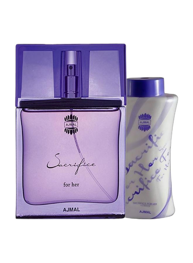 Ajmal Sacrifice EDP 50ml and Sacrifice Powder For Her 100g  - Image 1