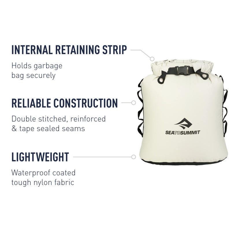 SEA TO SUMMIT Sea to Summit Trash Dry Sack, 10-Liter Reusable Camping Trash Bag - Image 3