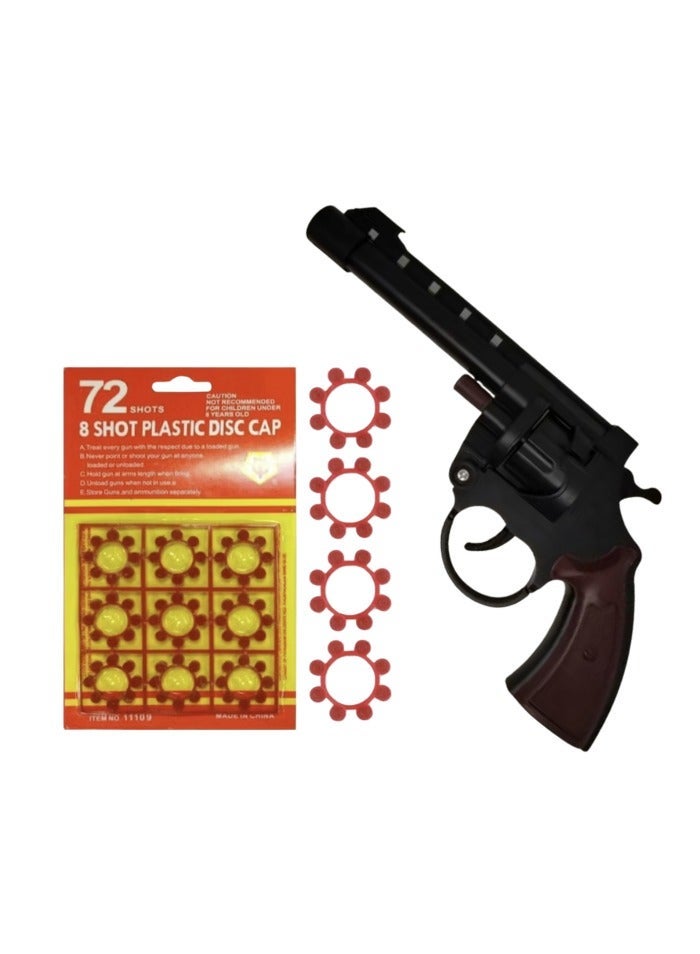 YUE SHENG Plastic tartan toy gun with 72 rounds - Image 1