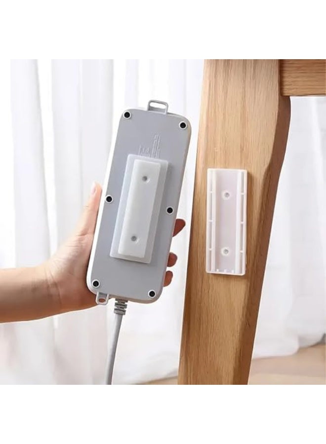 4pcs Socket Holder Cable Management Cord Organizer Cord Holder Punch Free Wall Mount for Home Kitchen Office - Image 5