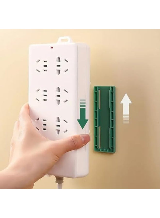 4pcs Socket Holder Cable Management Cord Organizer Cord Holder Punch Free Wall Mount for Home Kitchen Office - Image 3