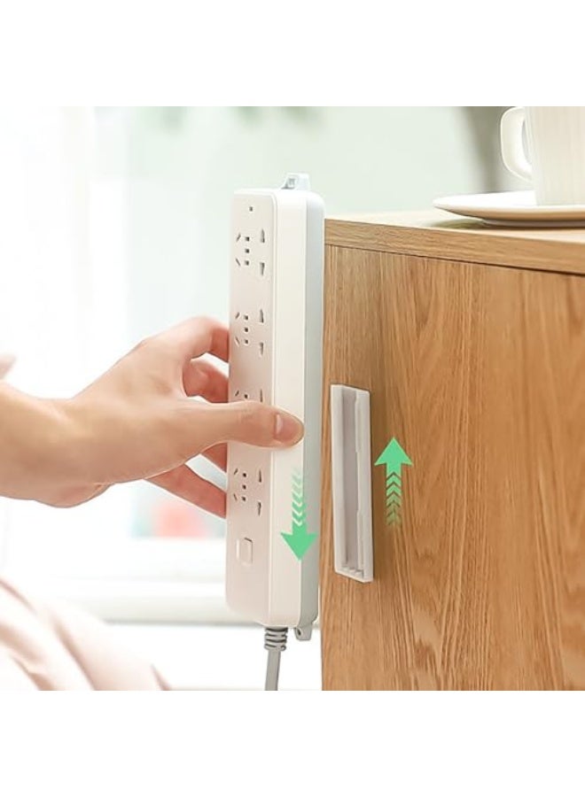 4pcs Socket Holder Cable Management Cord Organizer Cord Holder Punch Free Wall Mount for Home Kitchen Office - Image 4