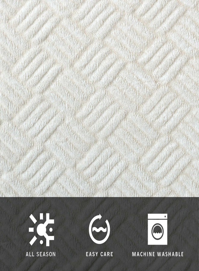 Kenneth Cole - Queen Blanket, Soft Plush Bedding, Cozy Home Decor (Basketweave Tipped Grey, Queen) - Image 5