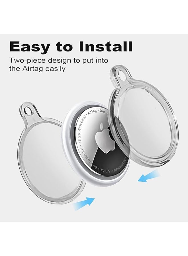 Waterproof Airtag Holder, Airtag Keychain, AirTag Case for Dog Collar, Luggage, Keys, Full Body Anti-Scratch Protective  - Image 3