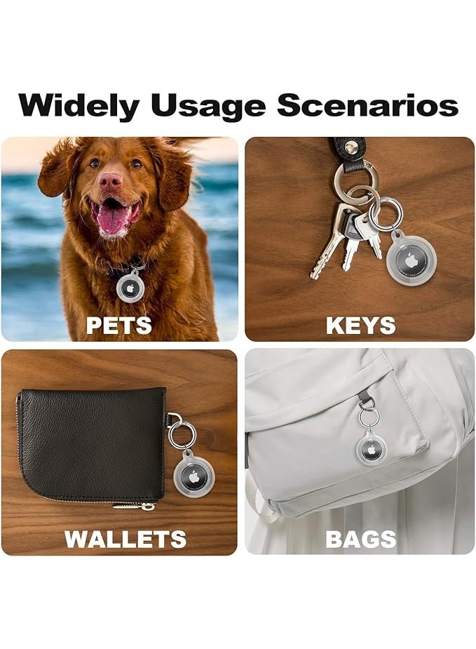 Waterproof Airtag Holder, Airtag Keychain, AirTag Case for Dog Collar, Luggage, Keys, Full Body Anti-Scratch Protective  - Image 2