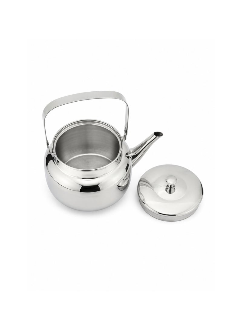 Bisbell 750ml Stainless Steel Tea Kettle with Lid, Heat-Resistant Carry Handle and Smooth Pouring Spout, 304 Stainless Steel Teapot for Gas & Induction Cooktops - Image 3