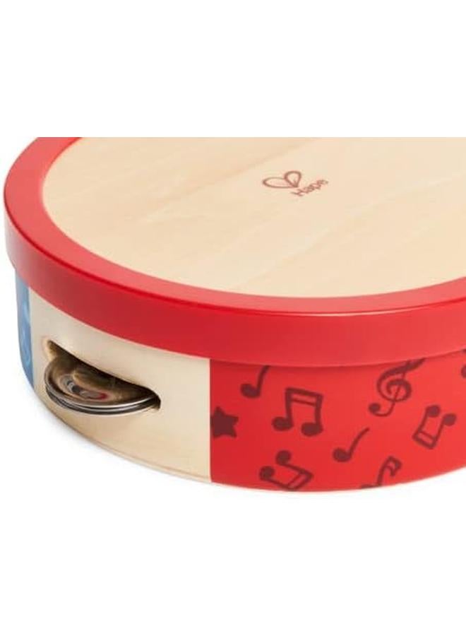 Hape Tap Along Tambourine Wooden Tambourine Drum For Kids Musical Instrument For Children 12 Months And Up - Image 3