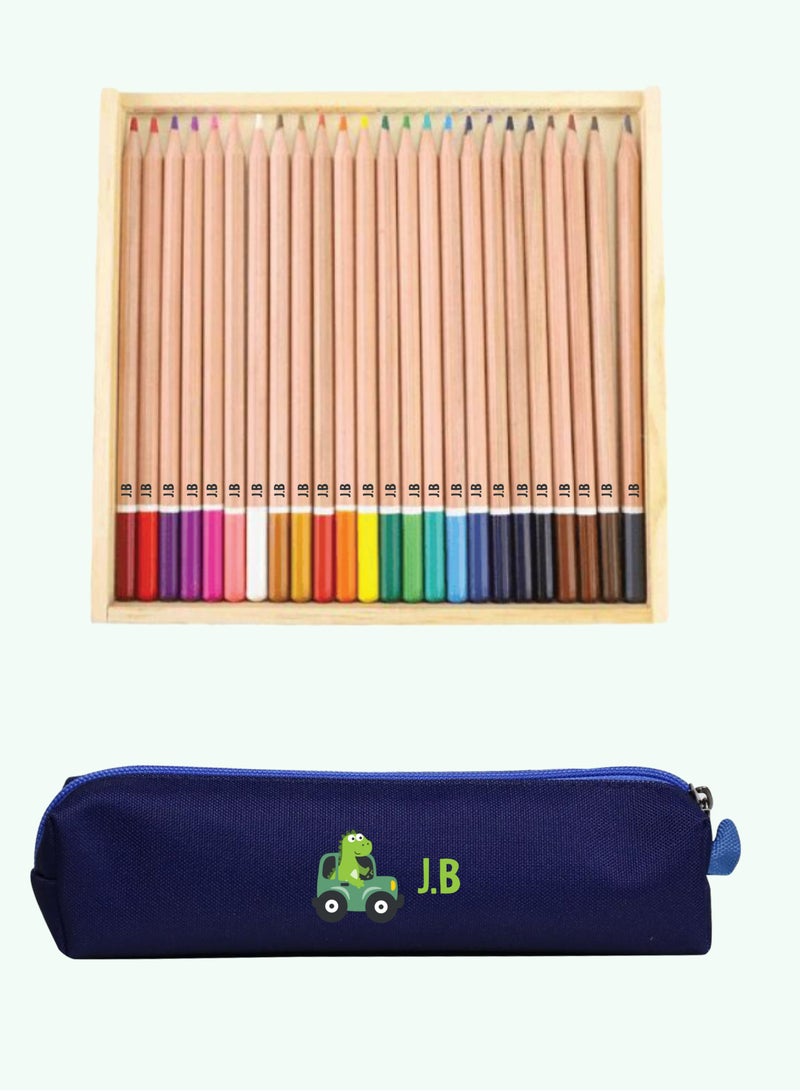 Share the Love Personalised Pencil Case with Personalised Colours Pencil - Image 3