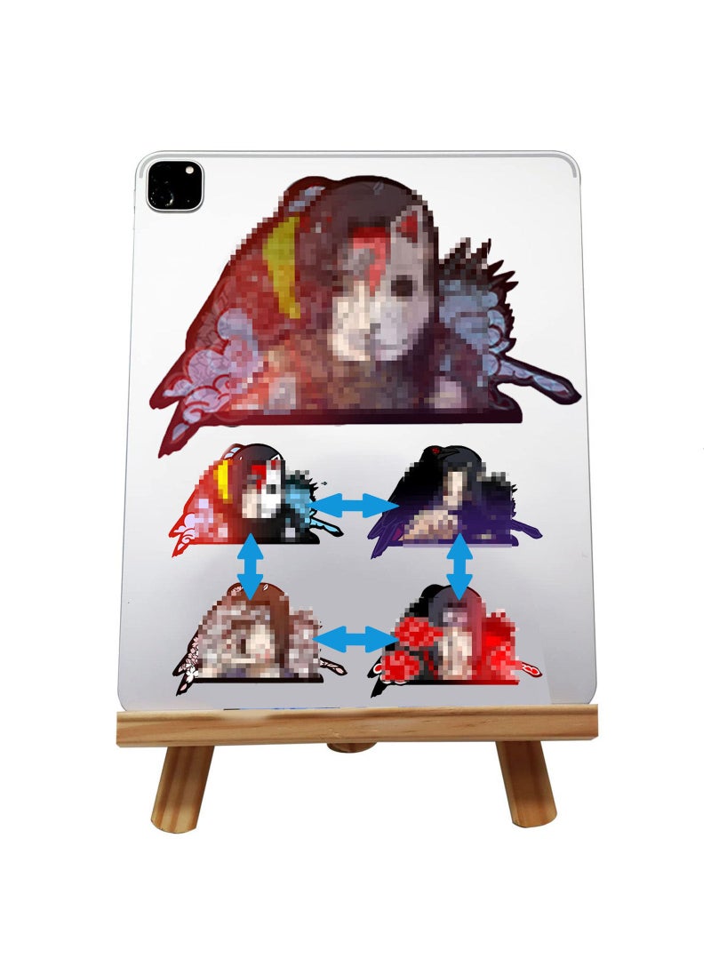 CATIVE 3D Anime Car Decals  Waterproof Japanese Manga Motion Stickers for Automotive Laptop Skateboard Wall Decor  Cool Kids Anime Gifts 