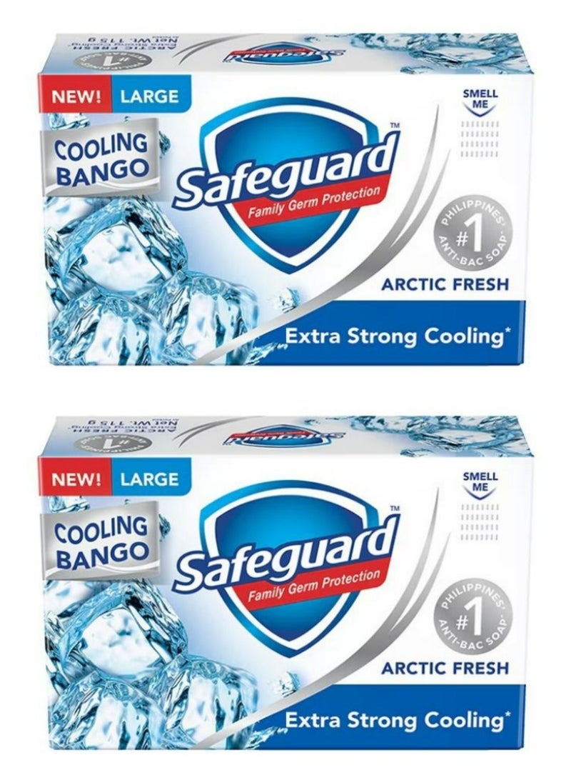 سيف جارد صابون سيفجارد بار برائحة القطب الشمالي المنعش 115 جرام، قطعتان