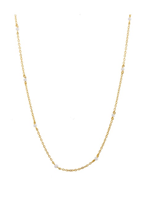 Beads chocker white