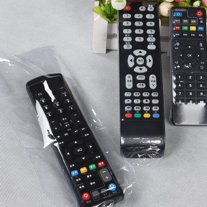 OriGlam 10pcs Shrink Wrap Bags for TV Remote Control, TV Remote Controls Covers Clear Bags, Heat Shrink Wrap Bags (2.36x10.47 Inch) - Image 2