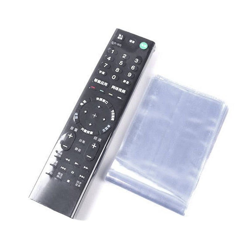 OriGlam 10pcs Shrink Wrap Bags for TV Remote Control, TV Remote Controls Covers Clear Bags, Heat Shrink Wrap Bags (2.36x10.47 Inch) - Image 1