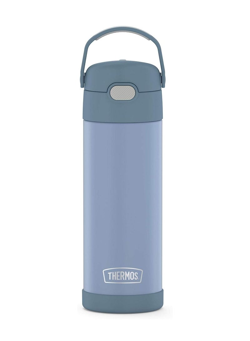 Thermos Funtainer 16 Ounce Stainless Steel Vacuum Insulated Bottle with Wide Spout Lid - Image 1