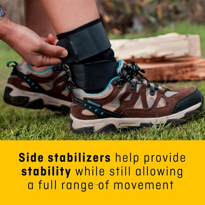 FUTURO FUTURO Performance Ankle Stabilizer Left or Right Adjustable Size Firm Support Helps Support Stiff Sore or Injured Ankles Customizable Levels of Compression Breathable Materials 46645ENR - Image 4