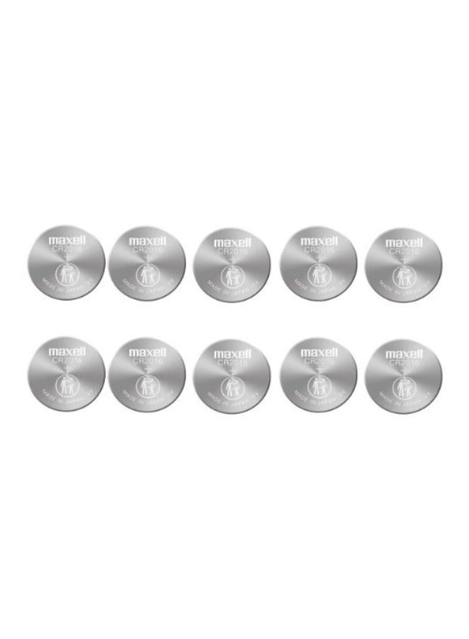 ماكسل 10 قطع بطاريات ليثيوم ماكسيل CR2016 3 فولت يابانية