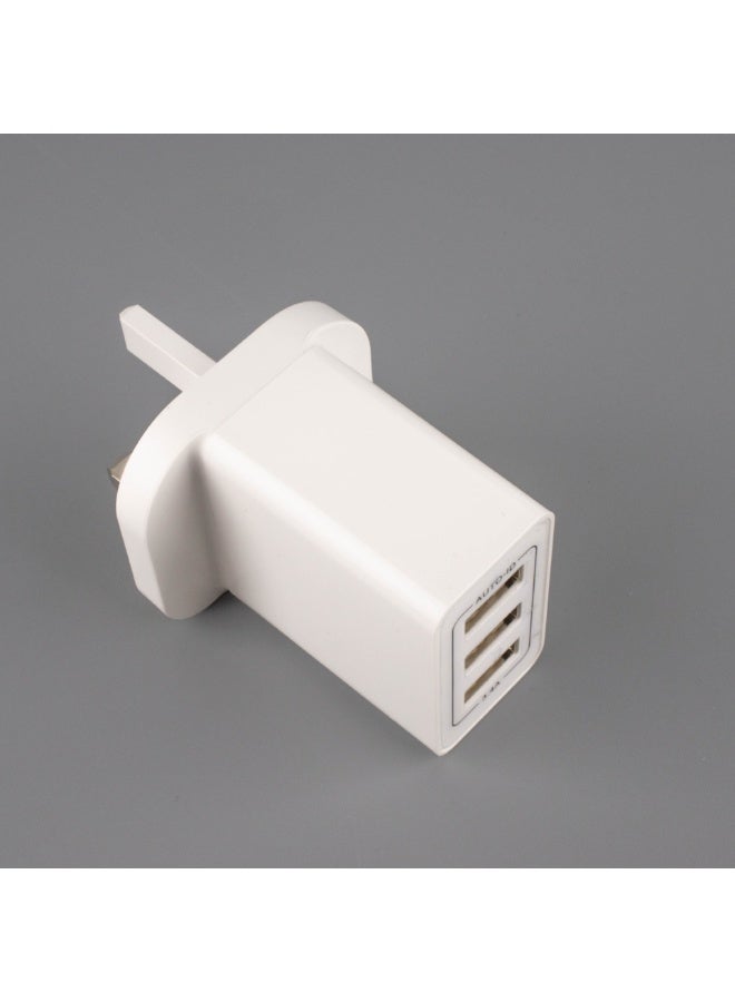 فيش ثلاثي، فيش ثلاثي بمنفذ يو اس بي ، فيش ثلاثي بمنافذ USB , عدد 1 فيش يحتوي على منافذ USB ، فيش ثلاثي بثلاثة منافذ يو إس بي ، قابس USB , محول ثلاثي مع ثلاثة منافذ يو اس بي ، محول شاحن usb , محول جد - Image 3