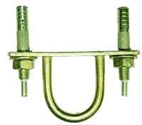 BRUSH HOUSE DHook Hanger with Fasteners M10X75mm Heavy Duty Ceiling Fan Hanging Hook Fasteners for Ceiling Hooks for House D Hook Hanger D Clamp Hook D Hook Fastener Pack of 1 - Image 1