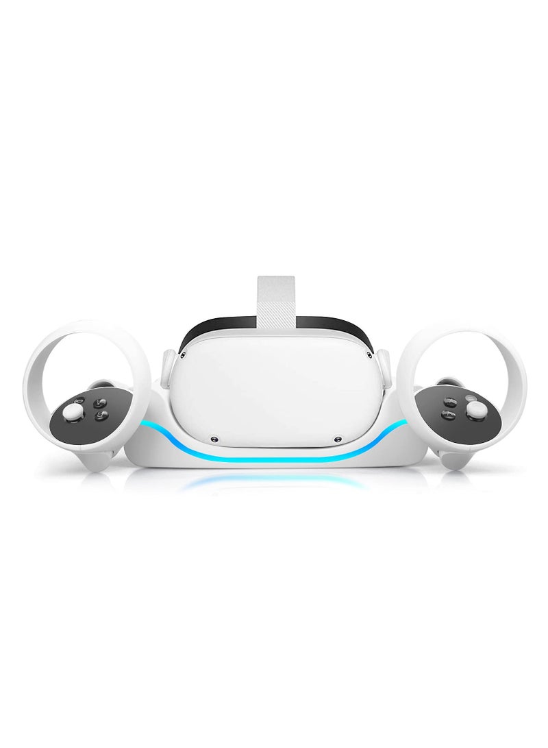 High-Speed Charging Dock for Oculus Quest 2 - USB Charging Station with Breathing Light and Controller Storage Stand for VR Headset.  - Image 1