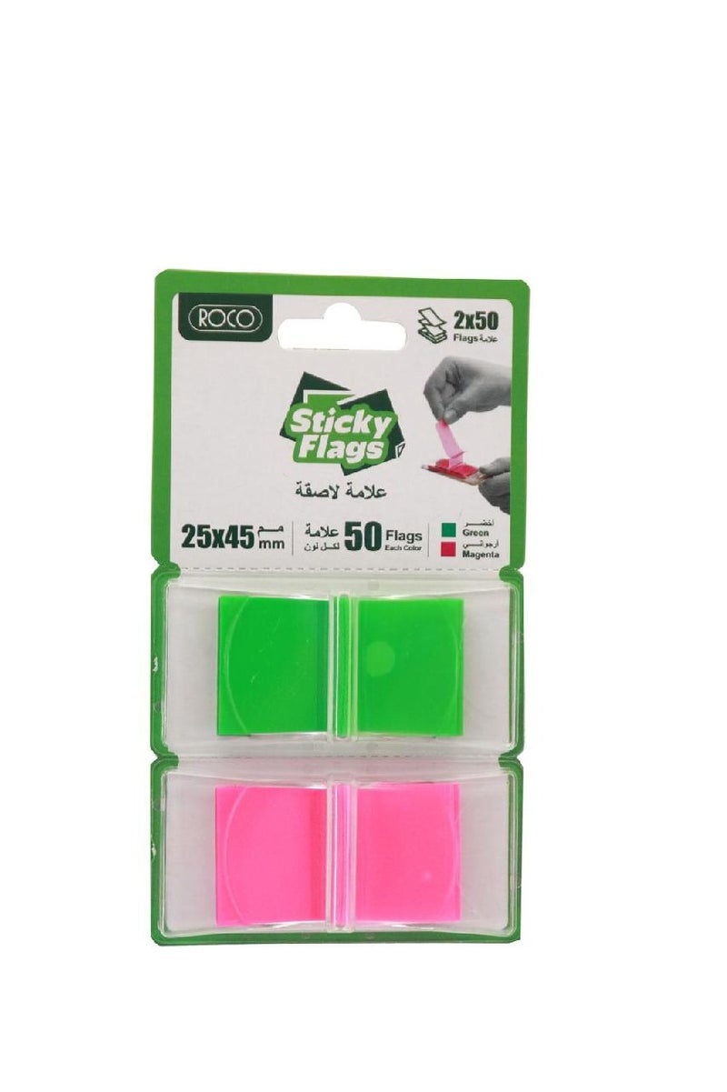 روكو أعلام شريطية أخضر/أرجواني