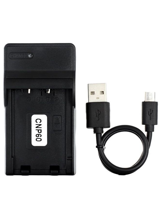 Norifon - NP-60 USB Charger for Casio Exilim EX-S12, EX-Z25, EX-Z29, Zoom EX-Z20, Zoom EX-Z19, Zoom EX-Z21, Zoom EX-Z22, Zoom EX-Z80, Zoom EX-Z85, Zoom EX-Z9, Zoom EX-Z90 Camera and More - Image 1