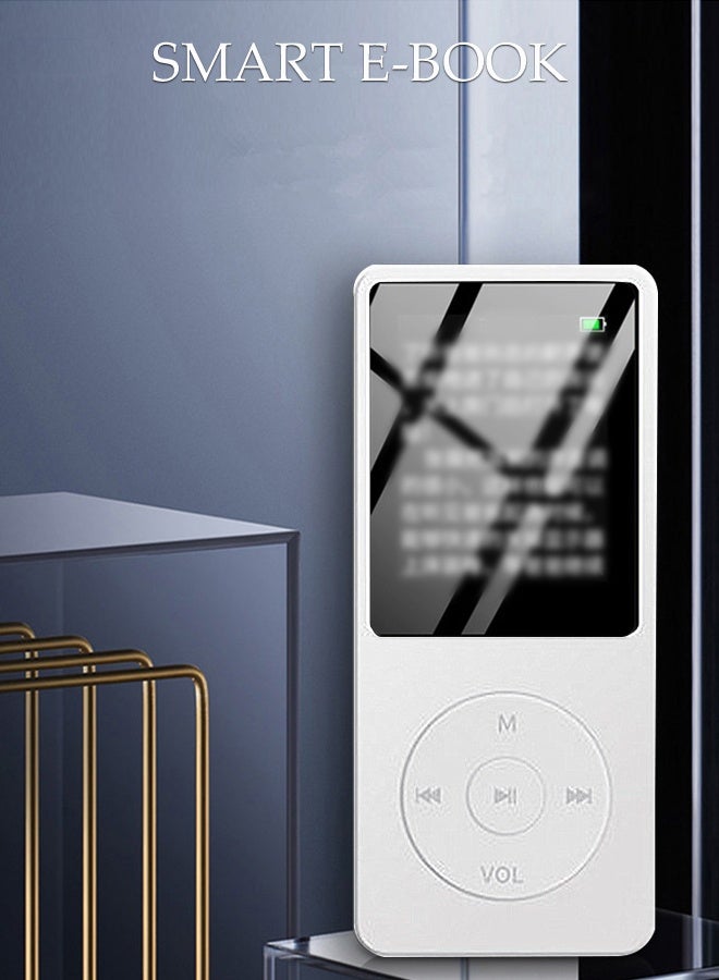 DUNISO MP3 Player，Portable HiFi Music Player with Bluetooth 5.0，Insert Card Music Player with Speaker，FM Radio，Voice Recorder，Photo，Video Play，E-Book Reader,White，4GB - Image 5