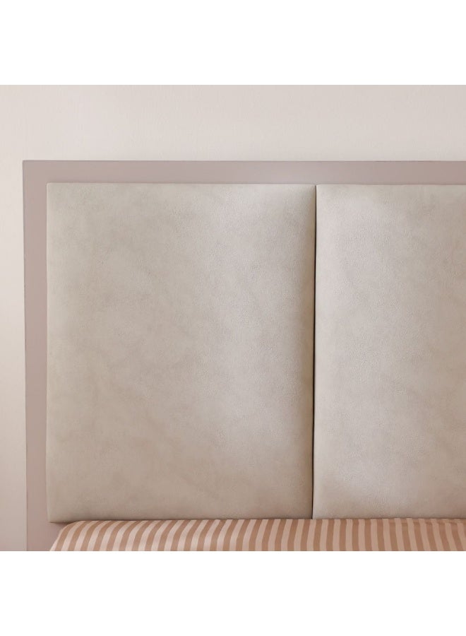 DANUBE HOME Cardano 180x200 King Bed with Hydraulic Under-Bed Storage in Champagne - Stylish Engineered Wood & Metal Design - 2-Year Warranty - Size: L214.7xW188xH120cm - Image 4