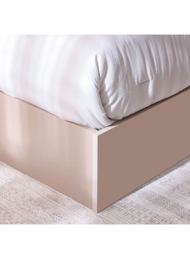 DANUBE HOME Cardano 180x200 King Bed with Hydraulic Under-Bed Storage in Champagne - Stylish Engineered Wood & Metal Design - 2-Year Warranty - Size: L214.7xW188xH120cm - Image 3