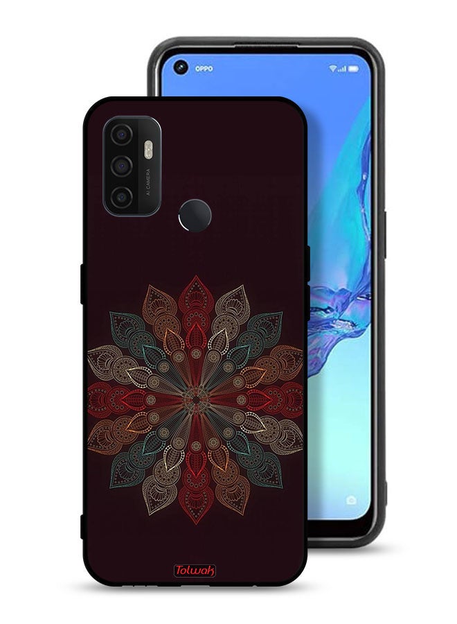 Tolwak Oppo A33 (2020) Protective Case Cover Mandala Flower Art - Image 1