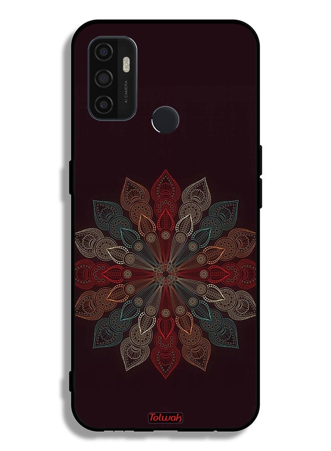 Tolwak Oppo A33 (2020) Protective Case Cover Mandala Flower Art - Image 2