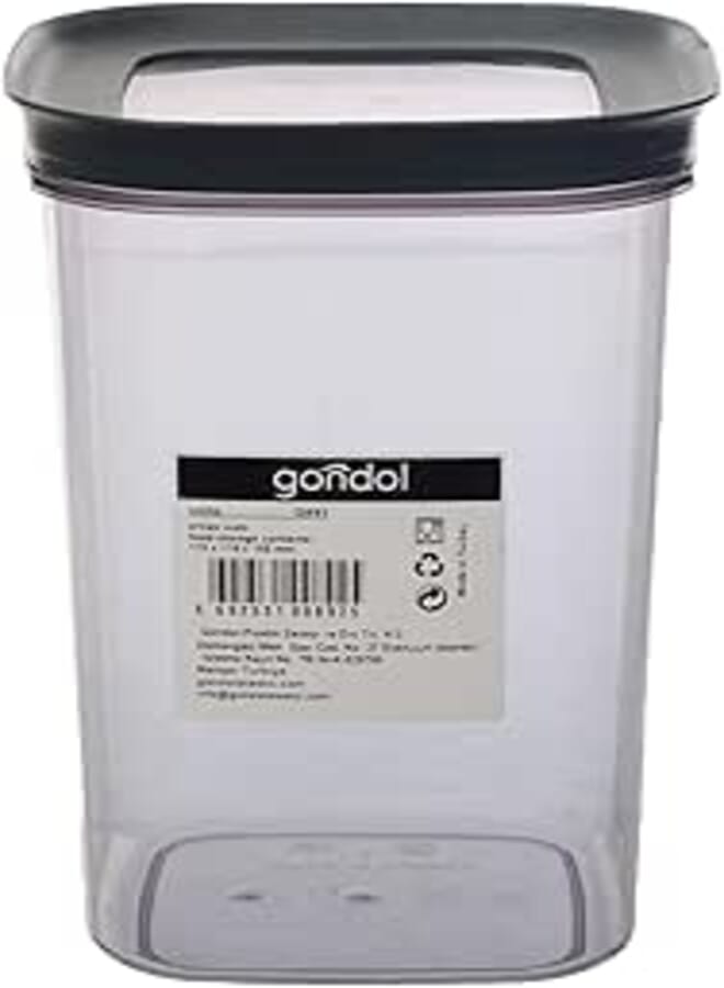 Gondol Vinto Food Storage Container (1,17 Lt) (110 * 110 * 165 mm) Grey