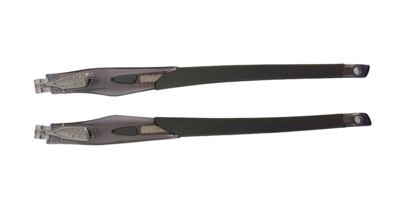NicelyFit Replacement Temples Arms Legs for Oakley Crosslink OX8027 OX8029 OX8030 OX8031 Glass Frame Eyeglassses 140mm (Pewter/Black) - Image 2