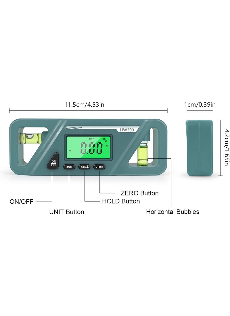 Rehomy Rehomy Digital Torpedo Level and Protractor 4x90 Degree Angle Finder Measuring Tool Vertical  Horizontal Magnetic Level Tool  - Image 2