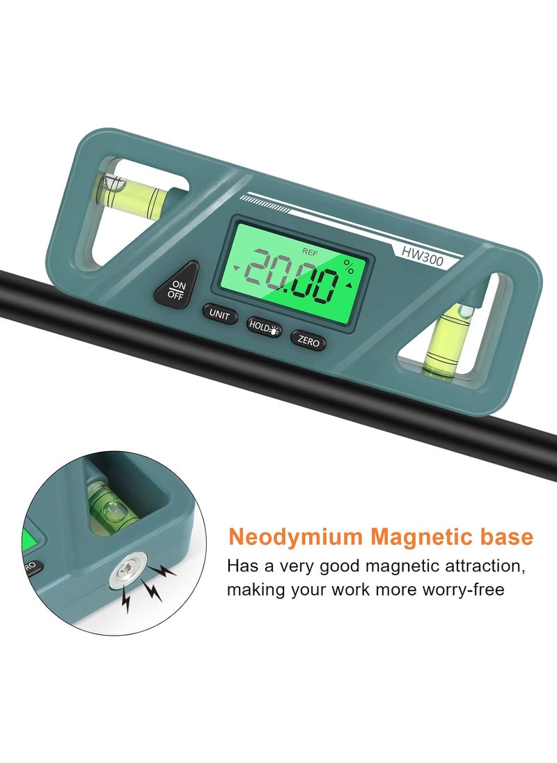 Rehomy Rehomy Digital Torpedo Level and Protractor 4x90 Degree Angle Finder Measuring Tool Vertical  Horizontal Magnetic Level Tool  - Image 3