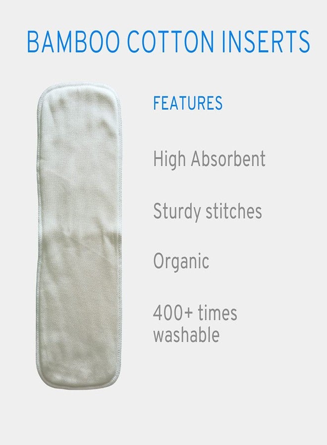 Greenbub Pocket Cloth Diaper - One Size Reusable Diaper with Bamboo Cotton Inserts (Dense Jungle) | 5kg-17kg | 3 Months-4 Years - Image 4