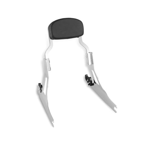 Harvards Chrome Detachable Backrest Sissy Bar for Harley 06-17 DYNA STREET BOB FXD FXDB FXDL FXDLS, CHOPPED STYLE, Gloss Black Finished - Image 3
