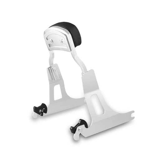 Harvards Chrome Detachable Backrest Sissy Bar for Harley 06-17 DYNA STREET BOB FXD FXDB FXDL FXDLS, CHOPPED STYLE, Gloss Black Finished - Image 5