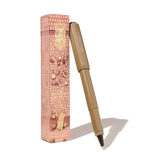 Ferris Wheel Press | Carousel Fountain Pen | Acrylic blend body | Air-sealed click locking cap | Oinking Embers | Brown | Fine Nib - Image 1