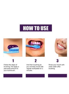 HiSmile Teeth Color Corrector, Purple Teeth Brightening Toothpaste, Remove Stains, Teeth Brightening Purple Toothpaste, Remove Coffee, Stains, Yellow Teeth(30ml)  - Image 2