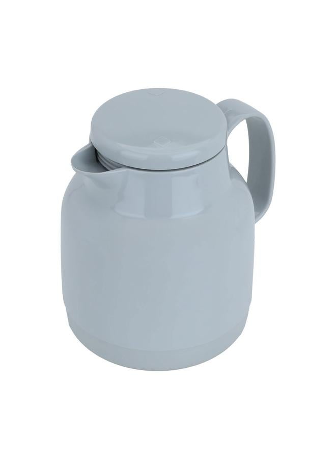 هيليوس ترمس حراري زجاجي سعة 1 لتر، رمادي فاتح - Image 2