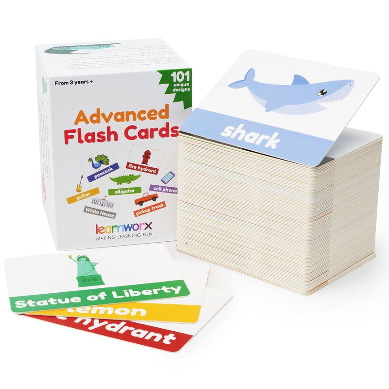Advanced Flash Cards for Toddlers 35 Years 101 Flashcards Preschool Flash Cards Kindergarten Flash Card for Kids Toddler Learning Educational Gift for Ages 3 4 5 6